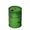 Green Metal Barrel