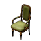 アンティークな木の緑椅子