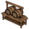 木製酒桶架