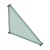 Muro triangolare in vetro